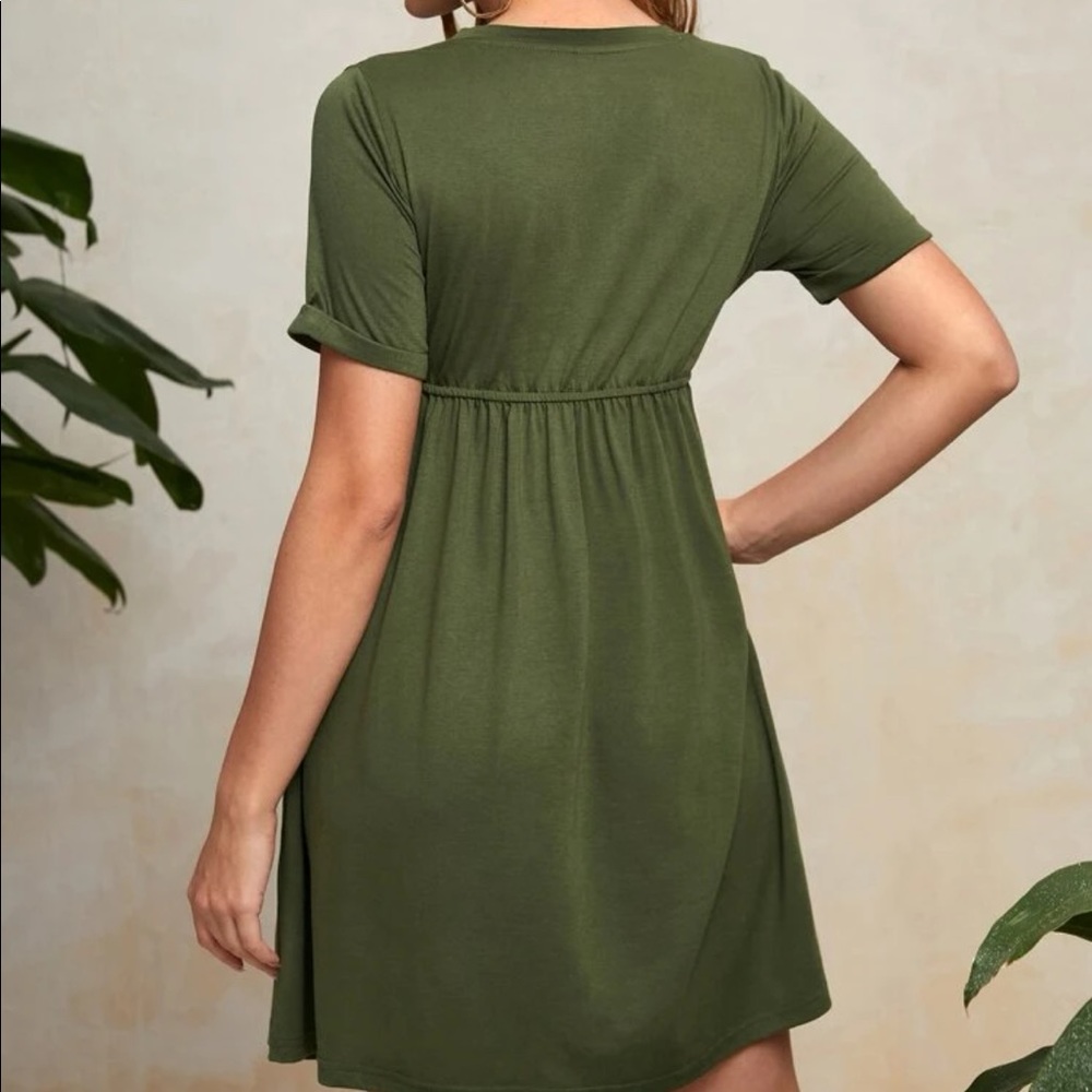 Maternity Cuffed Sleeve Dress - Picture 2 of 6